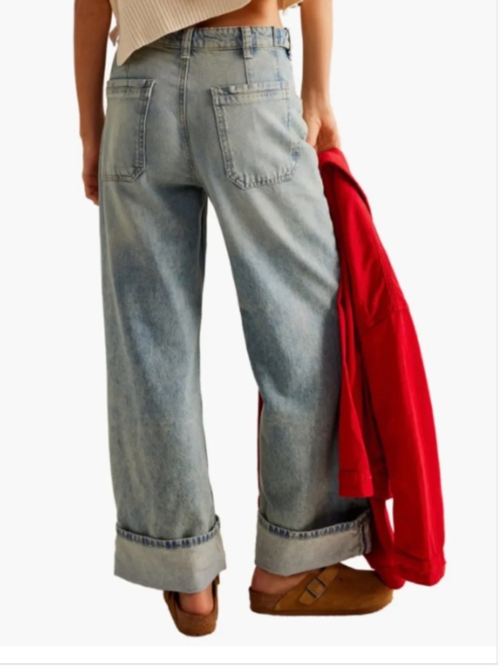 We the Free Palmer Cuffed Baggy Jeans - Picture 2 of 5